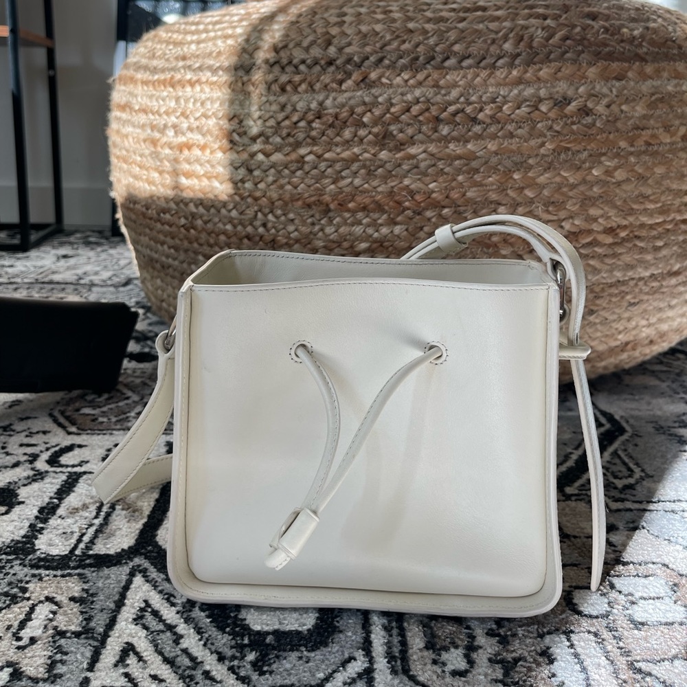 3.1 Philip Lim Mini Soleil Bucket Bag White